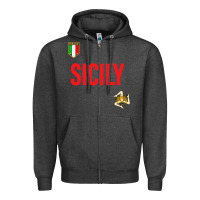 Charcoal Heather sicily Zipper Hoodie - baoMotion