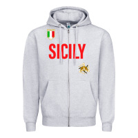 Heather Grey sicily Zipper Hoodie - baoMotion
