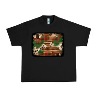 Black christmas buffalo plaid cowhide background Urban Heavy Tee - Jasminsmagicworld