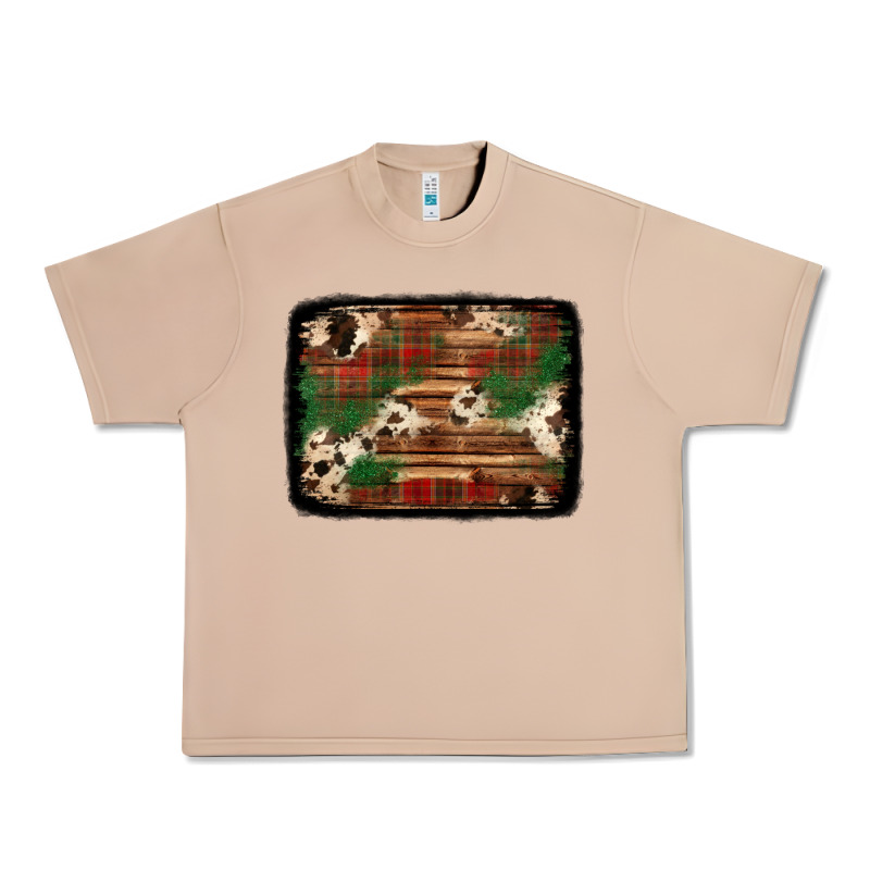 Christmas Buffalo Plaid Cowhide Background Urban Heavy Tee by Jasminsmagicworld | Teevron