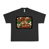 Pigment Black christmas buffalo plaid cowhide background Urban Heavy Tee - Jasminsmagicworld