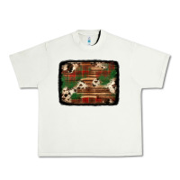 Pistachio christmas buffalo plaid cowhide background Urban Heavy Tee - Jasminsmagicworld