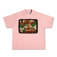 Salmon christmas buffalo plaid cowhide background Urban Heavy Tee - Jasminsmagicworld