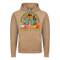 Vintage Coffee The Turkey Ain’t The Only Thing Lookin Thick & J Vintage Hoodie - CowhideDigitalArt