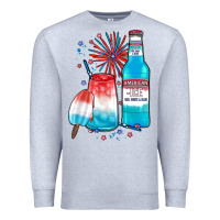 Heather Grey th of july drinks, american ice Premium Sweatshirt - JahusDesignShop