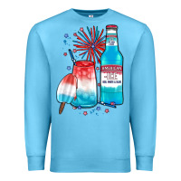 Ocean Blue th of july drinks, american ice Premium Sweatshirt - JahusDesignShop