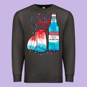 Th Of July Drinks, American Ice Premium Sweatshirt Designed By Jahusdesignshop