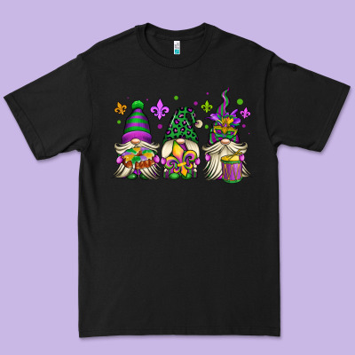 Mardi Gras Gnomes Premium Tee Designed By Oliviacreatesart