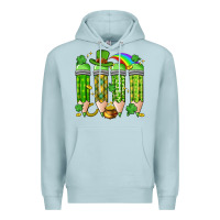 Blue Mist st. patrick's day teacher pencils Premium Hoodie - Artiststas