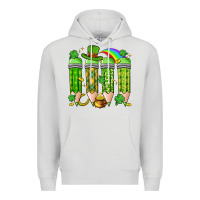 Dove Grey st. patrick's day teacher pencils Premium Hoodie - Artiststas
