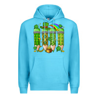 Ocean Blue st. patrick's day teacher pencils Premium Hoodie - Artiststas