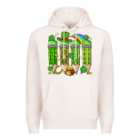 Pale Pink st. patrick's day teacher pencils Premium Hoodie - Artiststas
