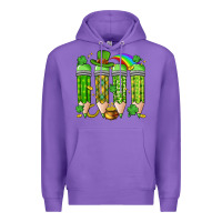 Purple st. patrick's day teacher pencils Premium Hoodie - Artiststas