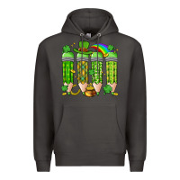 Smoke st. patrick's day teacher pencils Premium Hoodie - Artiststas