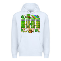 White st. patrick's day teacher pencils Premium Hoodie - Artiststas