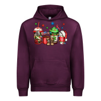 Mauve Wine army Christmas coffee Urban Hoodie - Jasminsmagicworld