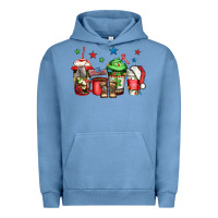 Pigment Pebble Blue army Christmas coffee Urban Hoodie - Jasminsmagicworld