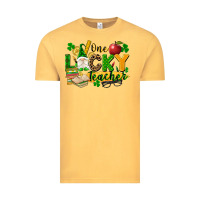 Vintage Mustard one lucky teacher Vintage Tee - FaDigitalArtStudio