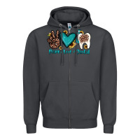 Smoke peace love dental Zipper Hoodie - JahusDesignShop