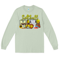 Matcha Softball Mama Long Sleeve Tee - CowhideDigitalArt