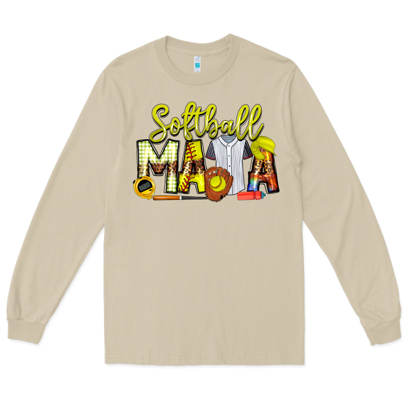 Softball Mama Long Sleeve Tee by CowhideDigitalArt | Teevron