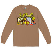 Toasted Coconut Softball Mama Long Sleeve Tee - CowhideDigitalArt