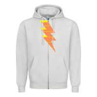 Dove Grey LIGHTNING BOLT Zipper Hoodie - baoMotion