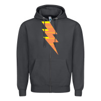 Smoke LIGHTNING BOLT Zipper Hoodie - baoMotion