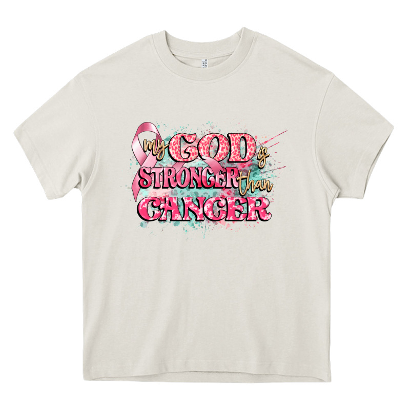 My God Is Stronger Than Cancer Heavy Core Tee by CowGirlArtShop | Teevron