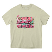 Mossy my god is stronger than cancer Heavy Core Tee - CowGirlArtShop
