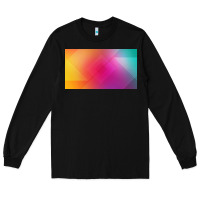 Black multicolor abstract lines Long Sleeve Tee - chombo