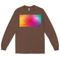 Chestnut multicolor abstract lines Long Sleeve Tee - chombo