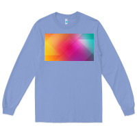 Colony Blue multicolor abstract lines Long Sleeve Tee - chombo