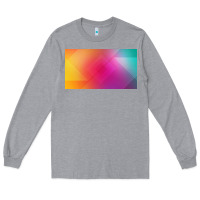 Heather Grey multicolor abstract lines Long Sleeve Tee - chombo