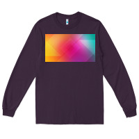 Plum multicolor abstract lines Long Sleeve Tee - chombo