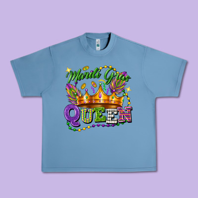 Mardi Gras Queen Urban Heavy Tee Designed By Fadigitalartstudio