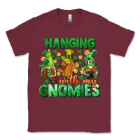 Burgundy St. Patrick's Day gnomes Classic Tee - CowGirlArtShop