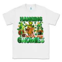 White St. Patrick's Day gnomes Classic Tee - CowGirlArtShop