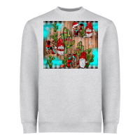 Heather Grey ho ho ho gnome Heavyweight Sweatshirt - JahusDesignShop