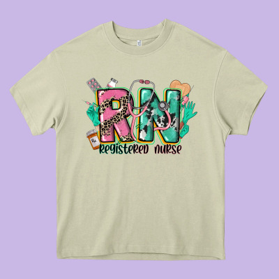 Registered Nurse Heavy Core Tee Designed By Cowgirlartshop