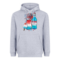 Heather Grey th of july drinks, american ice Heavyweight Hoodie - JahusDesignShop