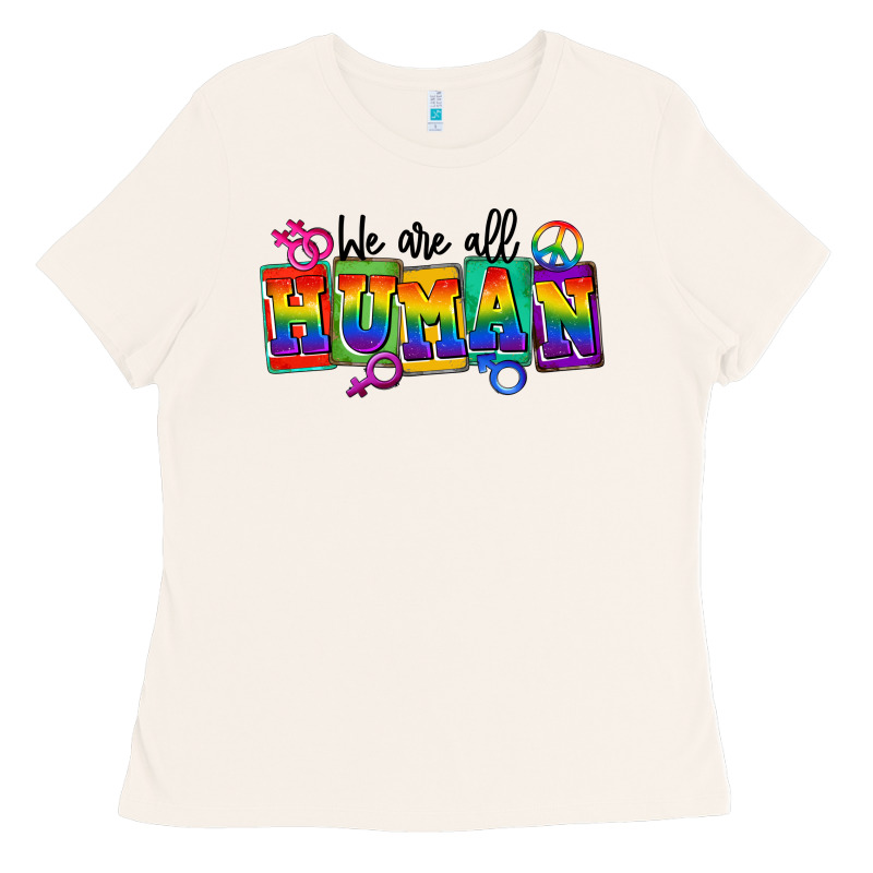 We Are All Human Ladies Tee by FaDigitalArtStudio | Teevron