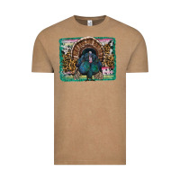 Vintage Coffee thanksgiving turkey with background Vintage Tee - RanaPortraitStore