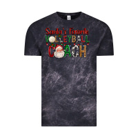 Cloud Black Santa's Favorite Volleyball Coach For Christmas Vintage Tee - FaDigitalArtStudio