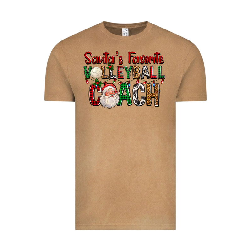 Santa's Favorite Volleyball Coach For Christmas Vintage Tee by FaDigitalArtStudio | Teevron