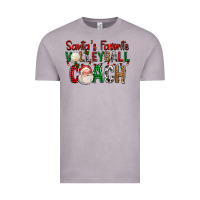 Vintage Zinc Santa's Favorite Volleyball Coach For Christmas Vintage Tee - FaDigitalArtStudio