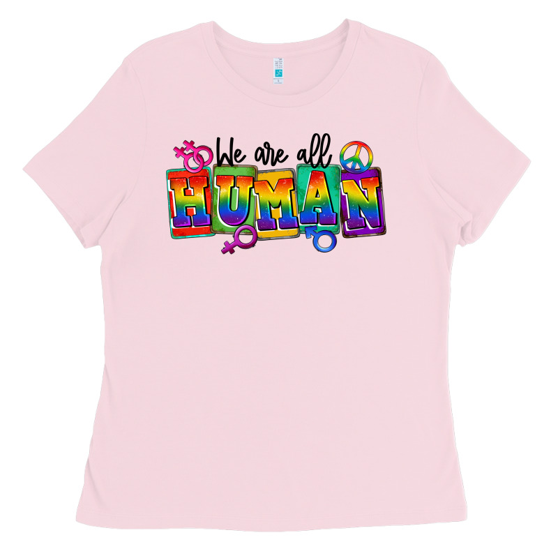 We Are All Human Ladies Tee by FaDigitalArtStudio | Teevron
