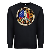 Black Peace sign Premium Sweatshirt - JahusDesignShop