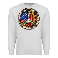 Dove Grey Peace sign Premium Sweatshirt - JahusDesignShop