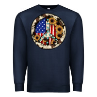 Navy Peace sign Premium Sweatshirt - JahusDesignShop